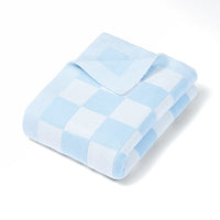Checker Jacquard Knit Baby Blanket