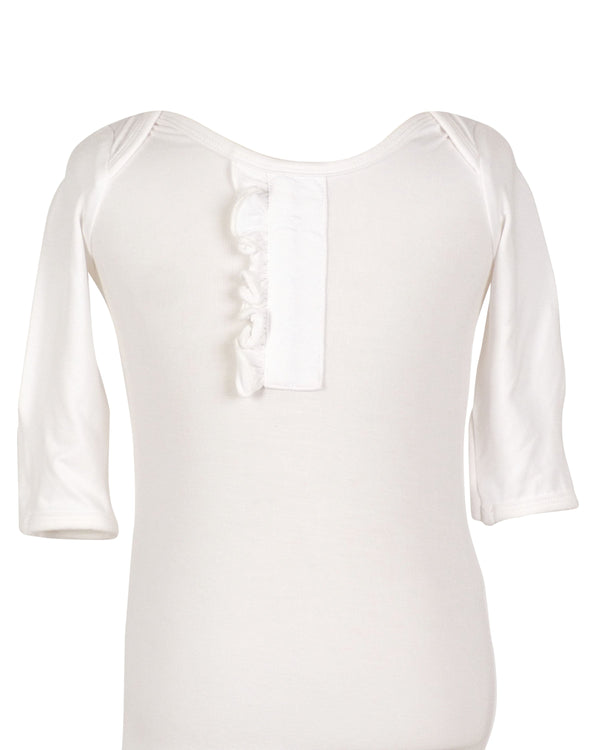 Cinch Sack with Ruffle & Hat - Angel White - The Palm Beach Baby