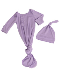 Cinch Sack with Ruffle & Hat - Periwinkle Purple - The Palm Beach Baby