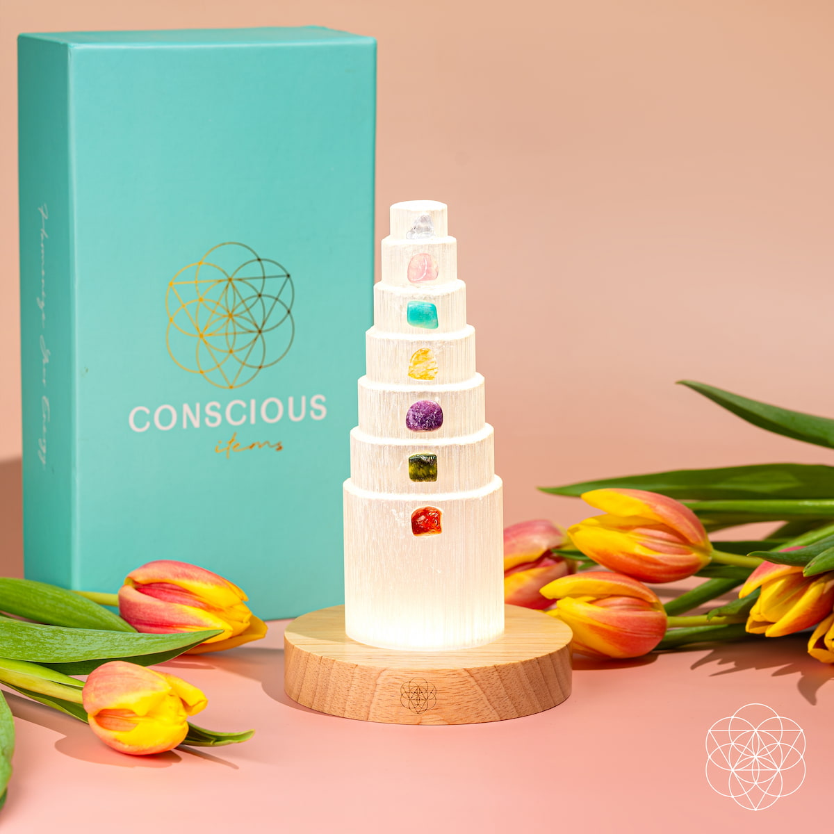 The Stress Shield Lamp - 7 Stones of Healing