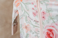 For This Child I Have Prayed Bamboo Footed Onesie Pajama - The Palm Beach Baby