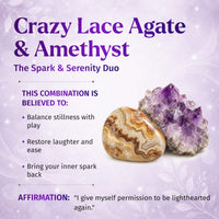 Bring My Spark Back – The Amethyst Crazy Lace Agate Pendant