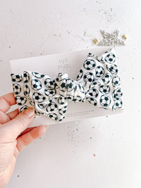 Soccer Baby Bow Turban