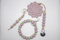 Mommy and Me Bundle  Baby Teether Gift Set // Lavender Succulent - The Palm Beach Baby