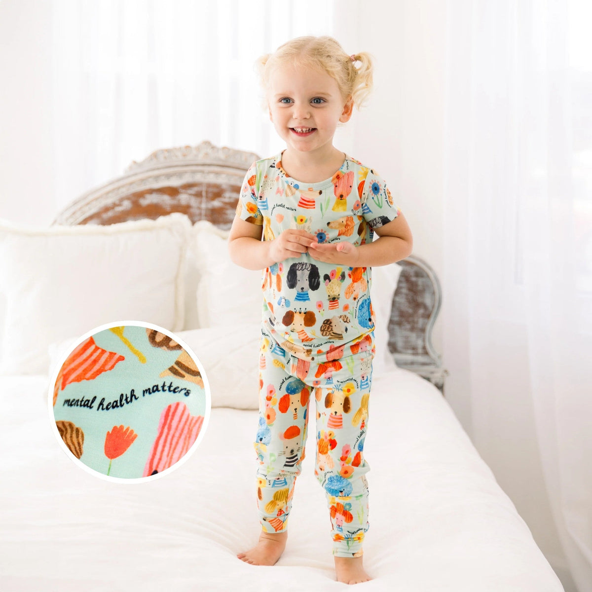 The Second-Skin 2-Piece Short Sleeve Pajama | Mindful Doggos