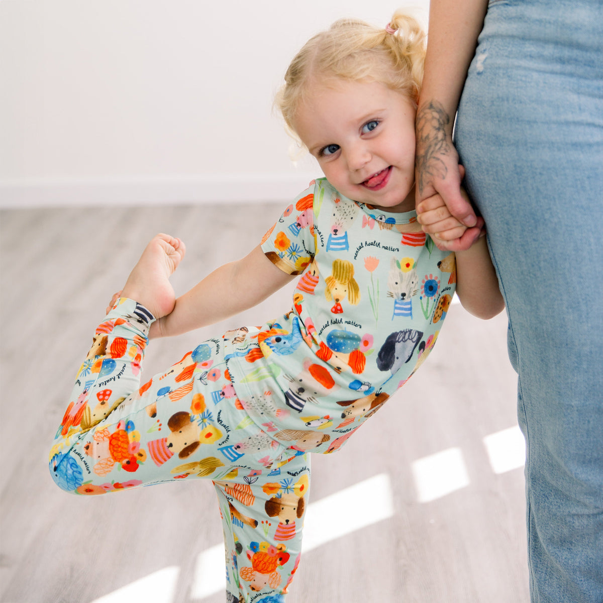 The Second-Skin 2-Piece Short Sleeve Pajama | Mindful Doggos
