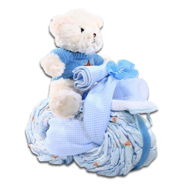 Motorcycle Diaper Cake - Boy Gift Basket