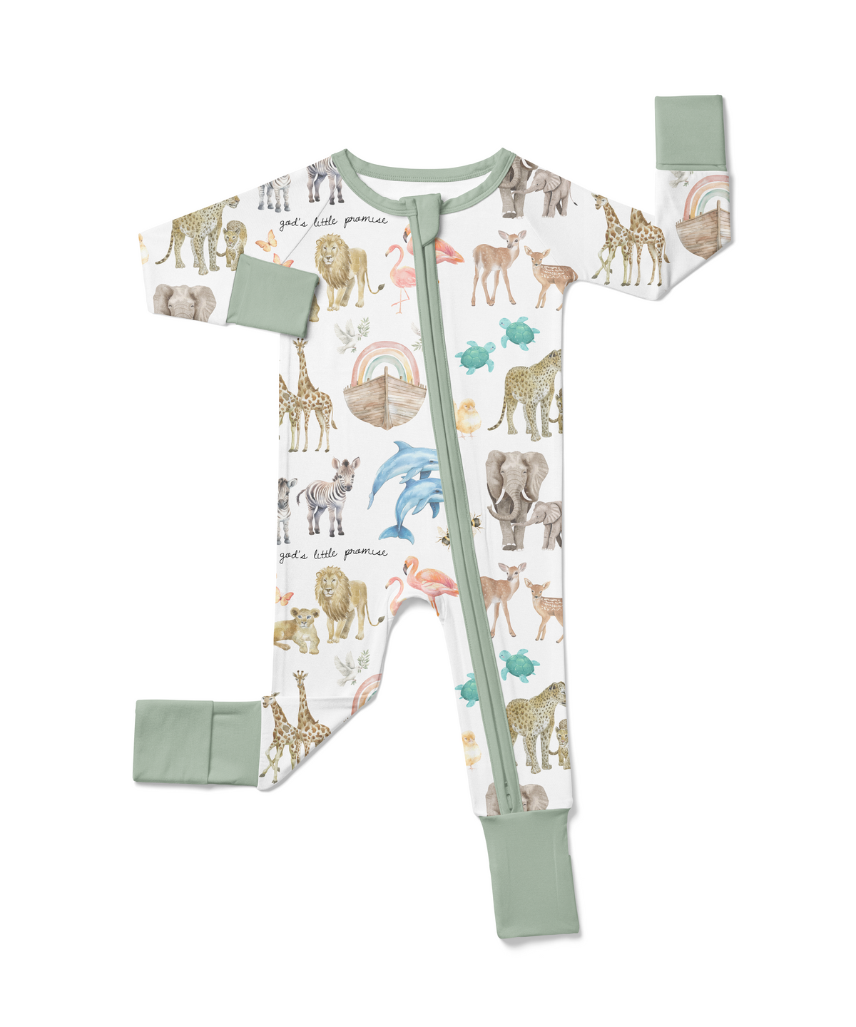 God's Little Promise Bamboo Footed Onesie Pajama