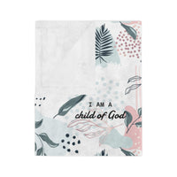 I Am Bible Verse Plush Blanket - The Palm Beach Baby