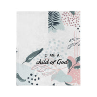 I Am Bible Verse Plush Blanket - The Palm Beach Baby