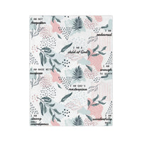 I Am Bible Verse Plush Blanket - The Palm Beach Baby