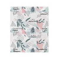 I Am Bible Verse Plush Blanket - The Palm Beach Baby