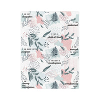 I Am Bible Verse Plush Blanket - The Palm Beach Baby