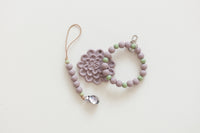 Mommy and Me Bundle  Baby Teether Gift Set // Lavender Succulent - The Palm Beach Baby