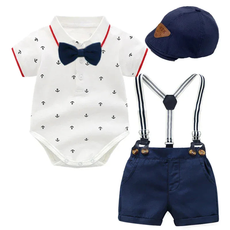 "Summer Boy" 3 Piece Toddler Shorts Set - 4 Styles - The Palm Beach Baby