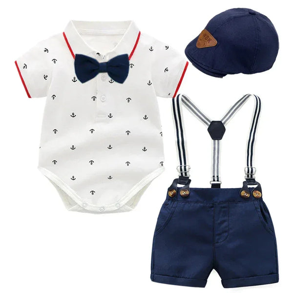 "Summer Boy" 3 Piece Toddler Shorts Set - 4 Styles - The Palm Beach Baby