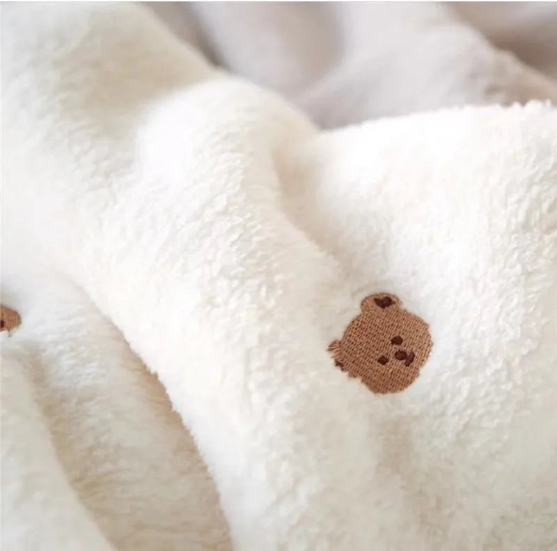 Little Teddy Soft Fleece Blanket - 5 Embroidered Prints - The Palm Beach Baby Estimated 12 - 18 Day Shipping