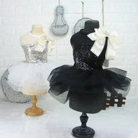 DIVA Pet: "Vana" Sequined Pet Tutu Dress - White Tulle - The Palm Beach Baby