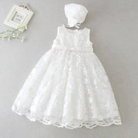Elegant Simone Lace Baptism Dress Set with Bonnet - Newborns to 24 Months - The Palm Beach Baby Estimated 18-21 Day Shipping