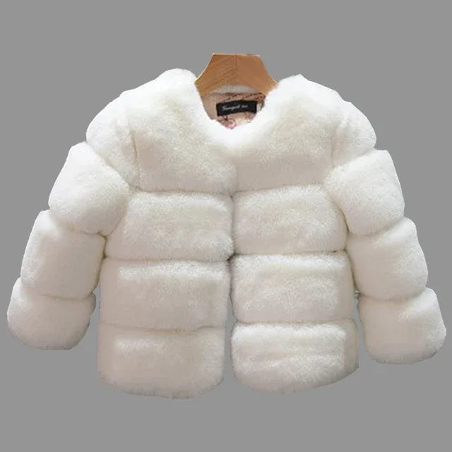 Chic Girls Faux Fur Coat for Ages 4-11 - 5 Stylish Colors to Elevate Winter Fashion - The Palm Beach Baby