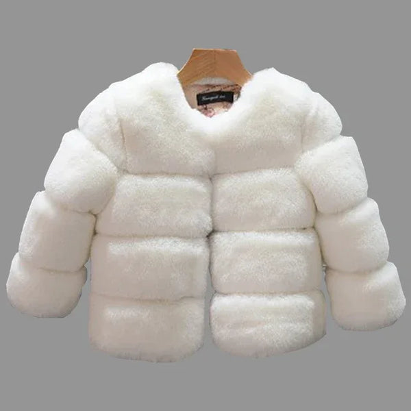 Chic Girls Faux Fur Coat for Ages 4-11 - 5 Stylish Colors to Elevate Winter Fashion - The Palm Beach Baby