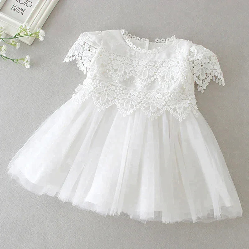 "Eva" Baptism Christening Special Occasion Dress - The Palm Beach Baby