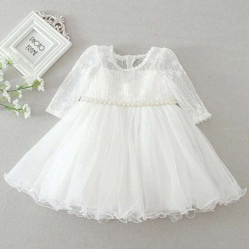 "Eva" Baptism Christening Special Occasion Dress - The Palm Beach Baby