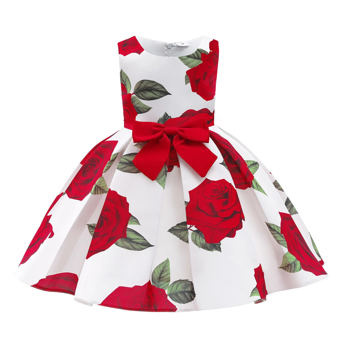 Rose Garden Party Dress for Little Girls - White Floral Occasion Wear - The Palm Beach Baby 16 - 20 Day Delivery