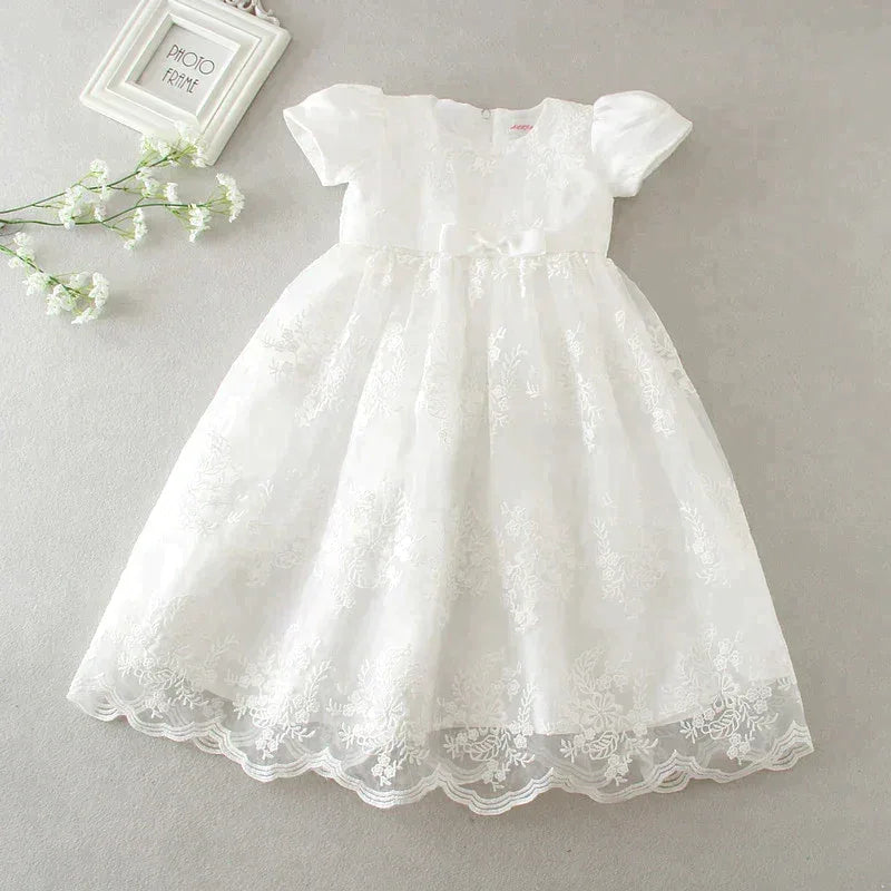 "Eva" Baptism Christening Special Occasion Dress - The Palm Beach Baby