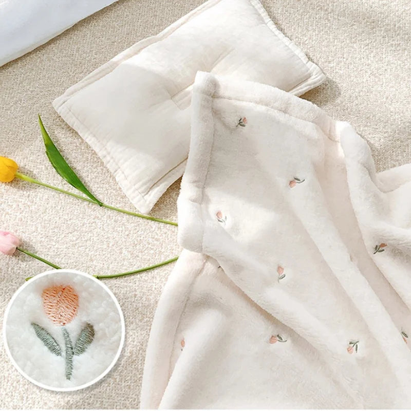 Little Teddy Soft Fleece Blanket - 5 Embroidered Prints - The Palm Beach Baby Estimated 12 - 18 Day Shipping