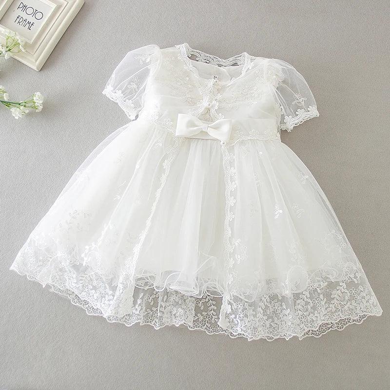 "Eva" Baptism Christening Special Occasion Dress - The Palm Beach Baby