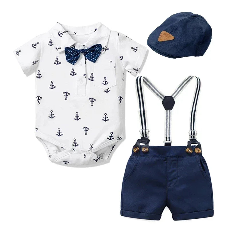 "Summer Boy" 3 Piece Toddler Shorts Set - 4 Styles - The Palm Beach Baby