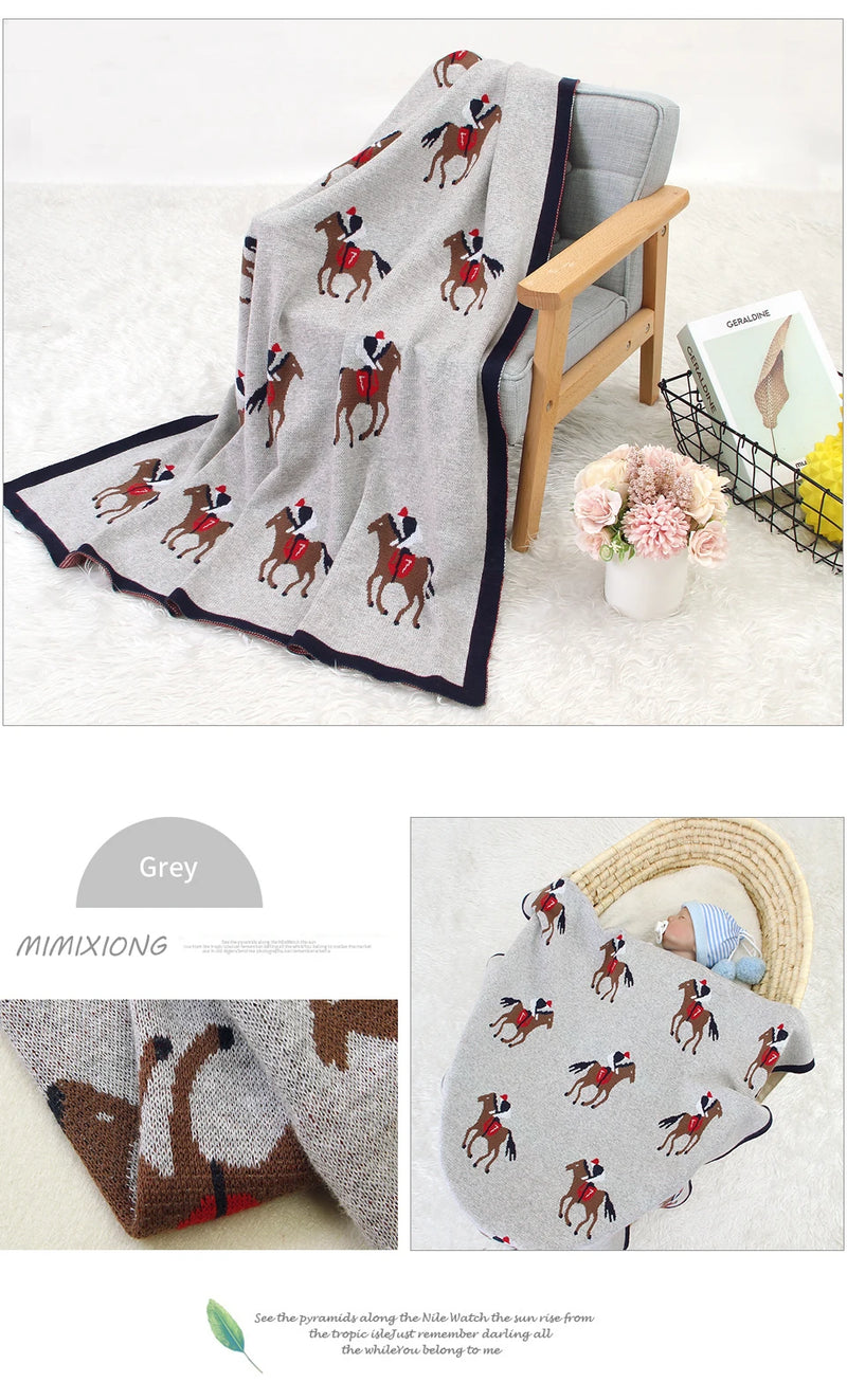 Fun Print Knit Children's Blankets - 23 Styles