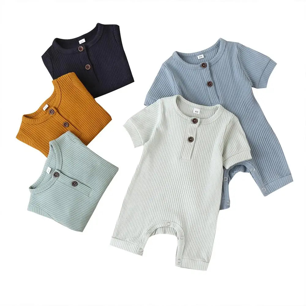 Casual Ribbed Knit Children's Romper - The Palm Beach Baby Estimated 10 - 14 Day Shipping