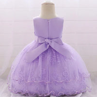 Elegant Pearl Bow Dress for Girls in Stylish Lace- 5 Chic Colors - The Palm Beach Baby