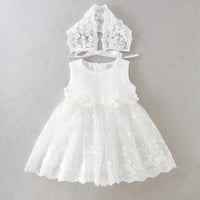 "Eva" Baptism Christening Special Occasion Dress - The Palm Beach Baby