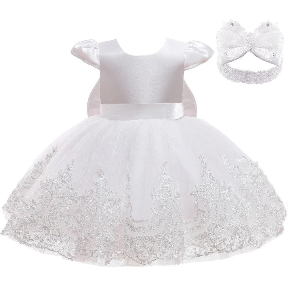 Giselle-Marie Elegant Lace V Back Special Occasion Dress for Little Girls - The Palm Beach Baby Estimated 12 - 18 Day Shipping