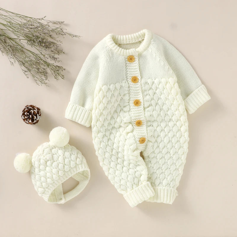 "Knit Baby!" Romper 2 PC or 4 PC Sets