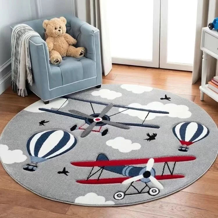 Fun Children's Round Nursery Playmat/Rug