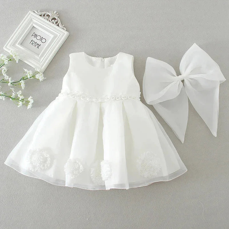 "Eva" Baptism Christening Special Occasion Dress - The Palm Beach Baby