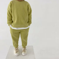 Bryce 2 Piece Fashionable Childrens Waffle Knit Clothing Set - The Palm Beach Baby