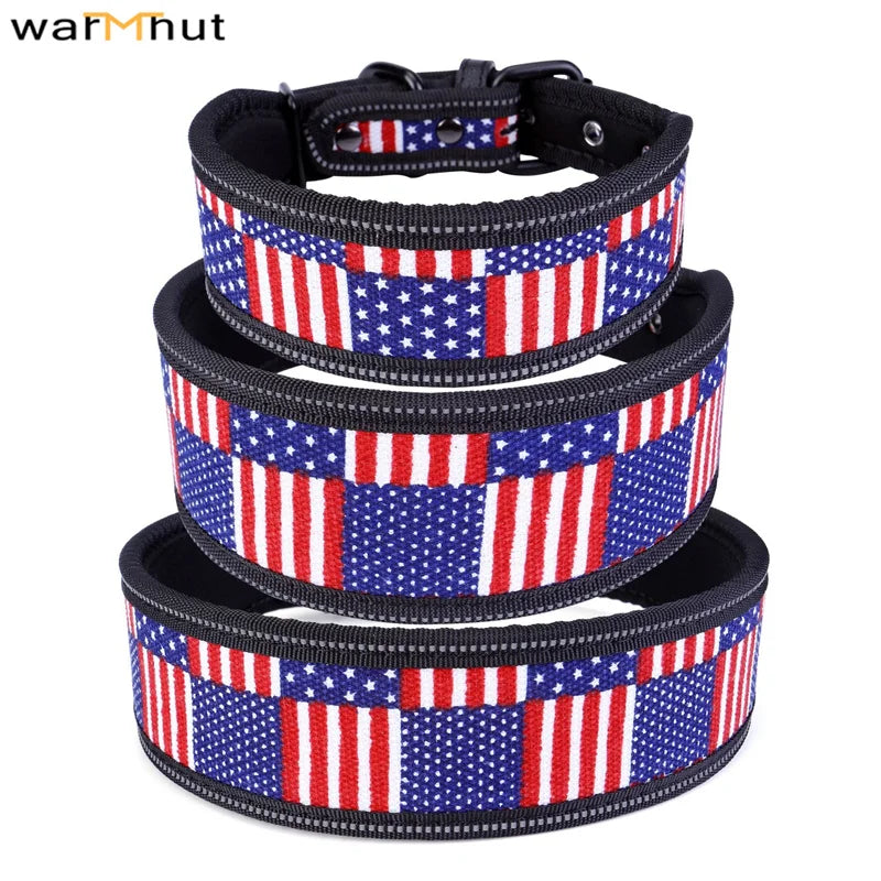 Patriotic American Flag Dog Collar