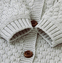 Cozy Handmade Baby Knitted Romper with Matching Hat