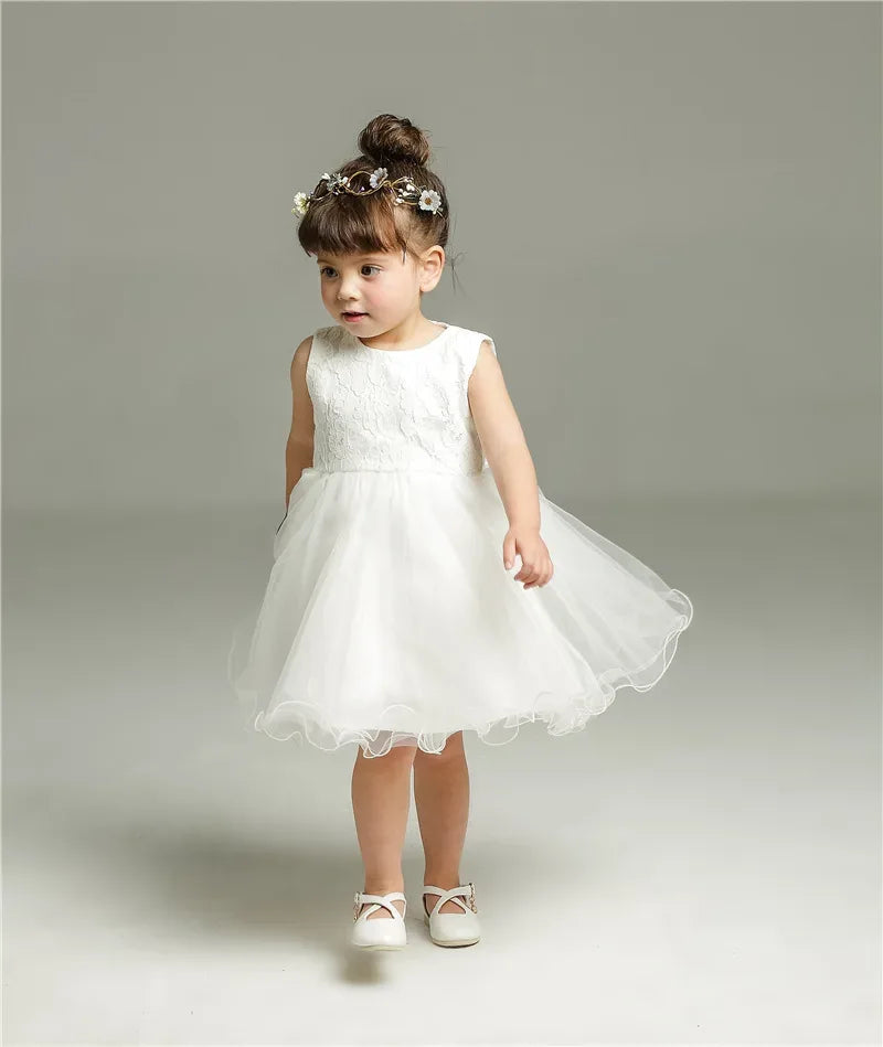 "Little Grace" Lace Special Occasion Dress with Elegant Cape & Bow Accents - The Palm Beach Baby