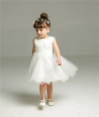 "Little Grace" Lace Special Occasion Dress with Elegant Cape & Bow Accents - The Palm Beach Baby