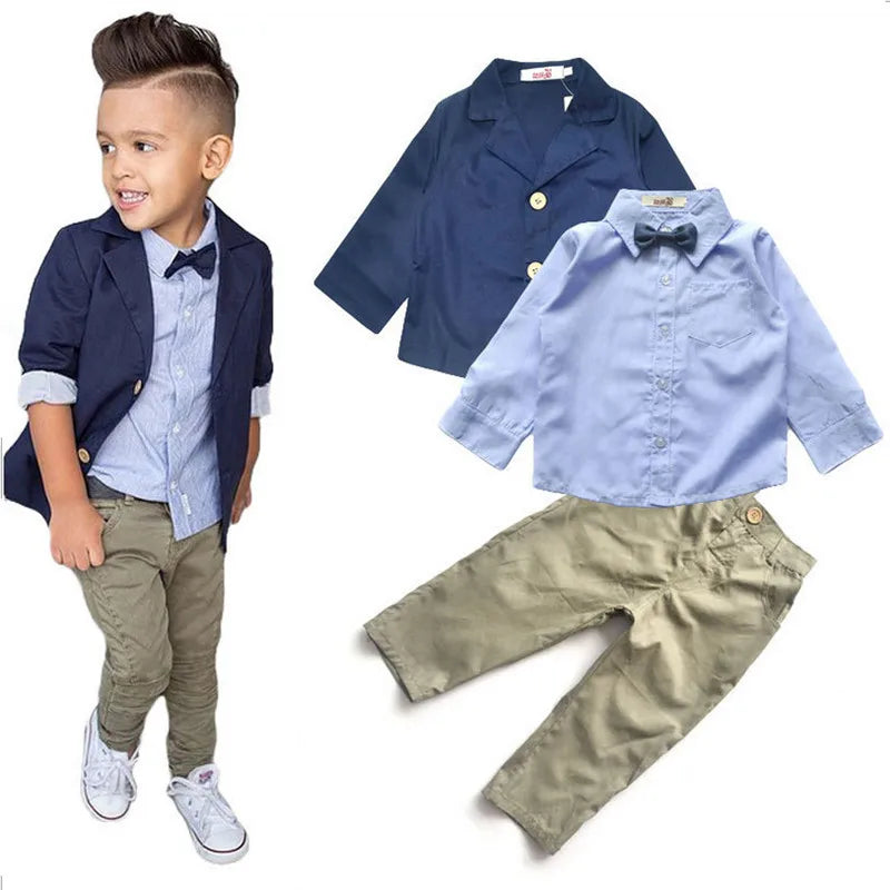 "Carlton" 3 PC Preppy Boys Clothing Set