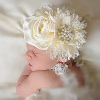 Chic Baby Chiffon Hair Accessories with Beaded Rhinestones for Babies to Toddlers - 24 Colors - The Palm Beach Baby