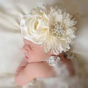 Chic Baby Chiffon Hair Accessories with Beaded Rhinestones for Babies to Toddlers - 24 Colors - The Palm Beach Baby
