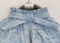 Ruffled Blue and White Checked Girl's Skort Set With Cute Top - The Palm Beach Baby