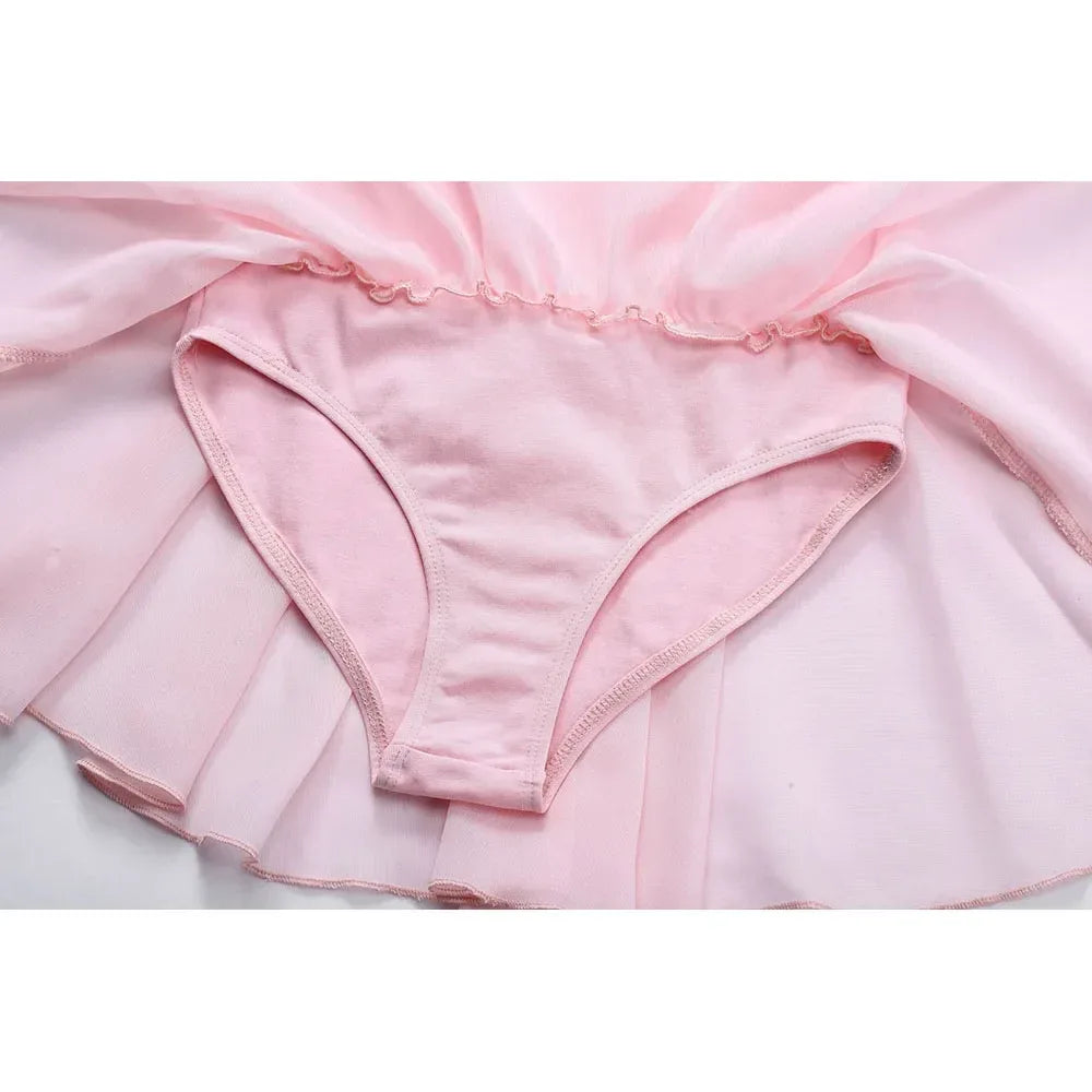 "Carolina" Ballet Dress for Girls 2-11 Years - Comfortable Tutu with Flutter Sleeves in 5 Colors - The Palm Beach Baby